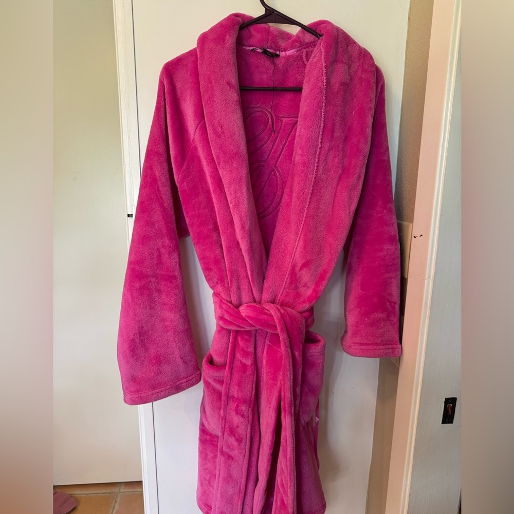 Victoria's Secret Vibrant Pink Plush Robe